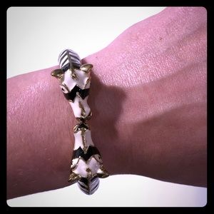Zebra Enamel Braclet